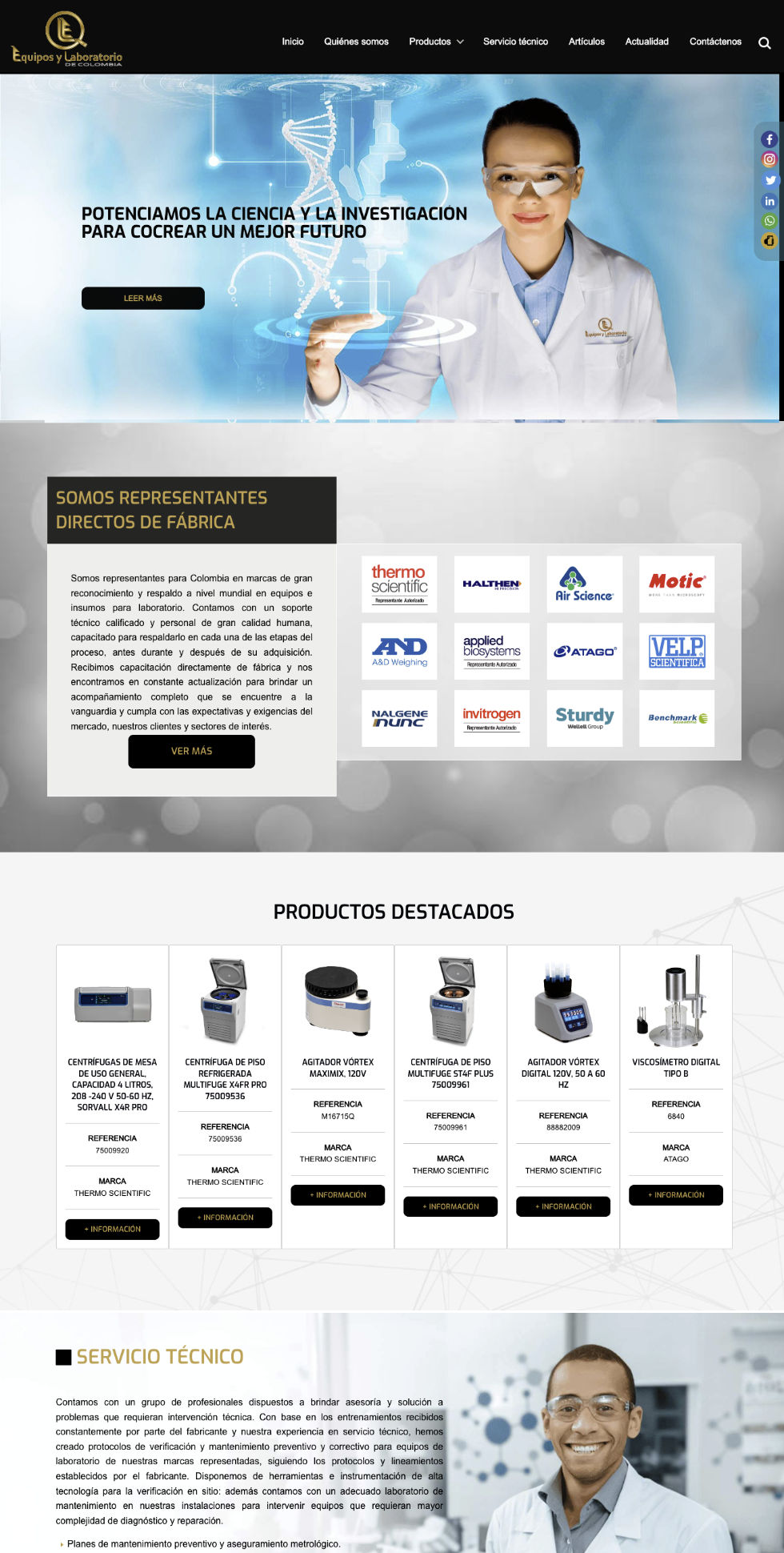 Equipos y Laboratorio