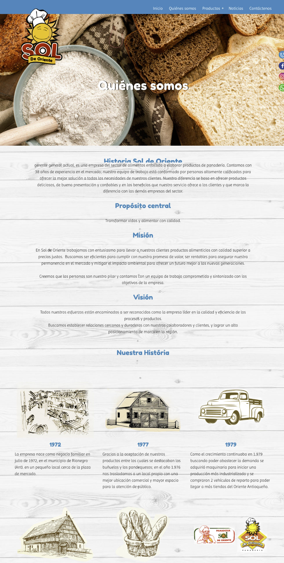 Sol de Oriente Sitio web