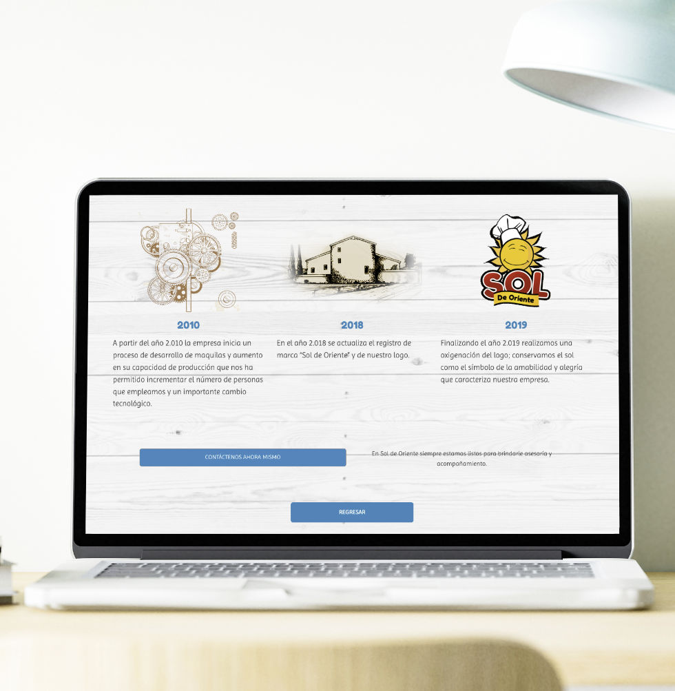 Sol de Oriente Sitio web