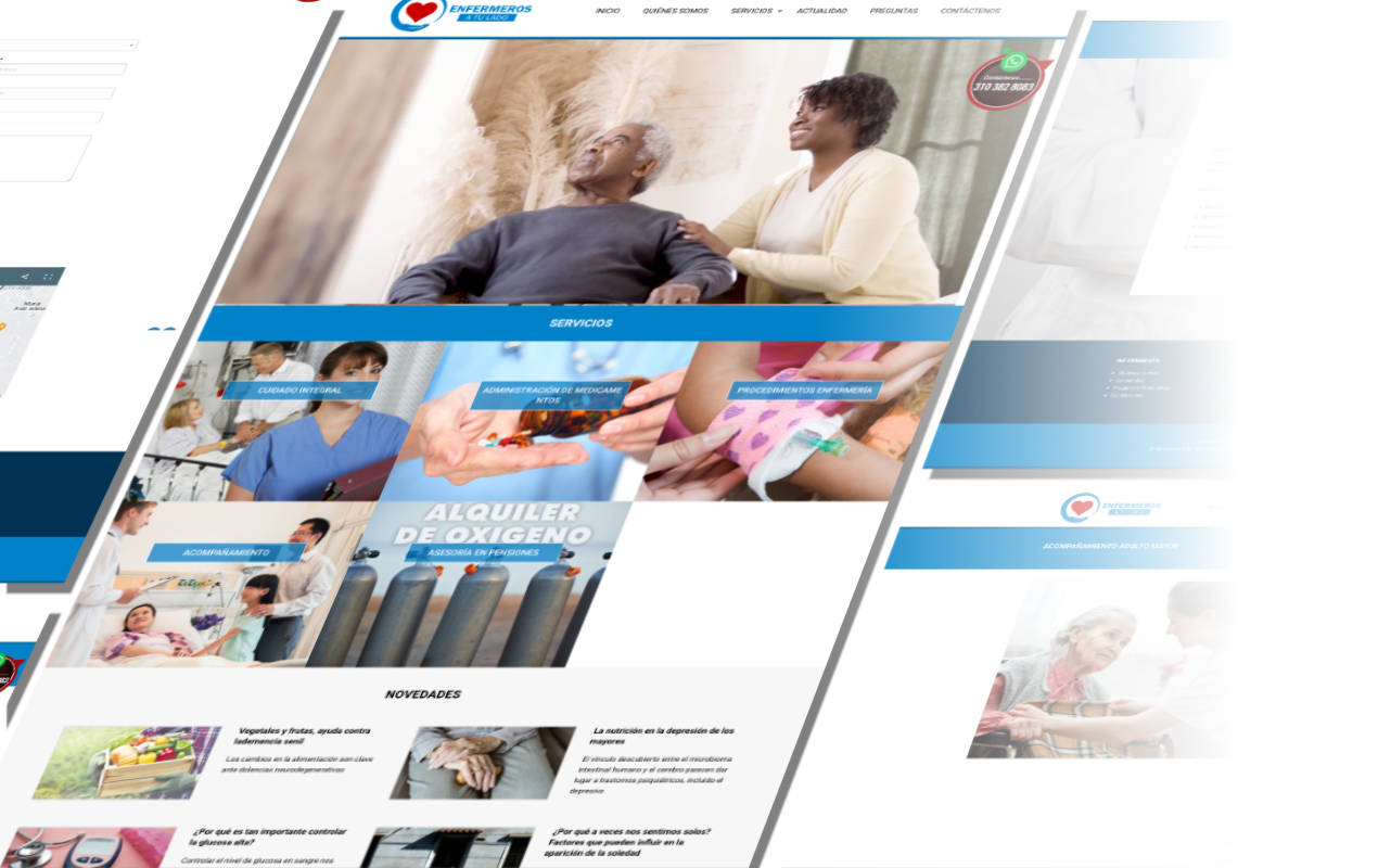 Portafolio /&nbsp;Diseño web&nbsp;/&nbsp;Enfermeros a tu lado